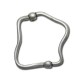 Entrepieza de Metal Zamak Anilla Irregular 44x40mm(Ø 1.5mm)
