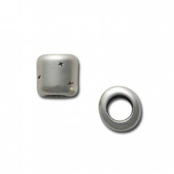 Passant Tube en Métal/Zamac, 10x10.5mm (Ø 6.2mm)