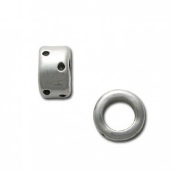 Entrepieza de Metal Zamak Tubo Puntos 8x13.5mm (Ø 10.8mm)