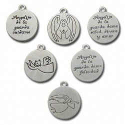 Colgante de Zamak Ángel 18mm 6 Estilos Surtidos en Español