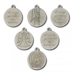 Zamak Charm Angels Mixed French 20mm