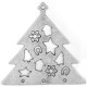 Ciondolo in Zama Albero di Natale 100x110mm