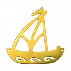 Colgante de Metal Zamak Barco 110mm