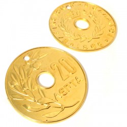 Zamak Pendant Coin "20" 95mm