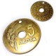 Colgante de Metal Zamak Moneda Dracma Griega 5 Leptá 95mm
