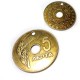Colgante de Metal Zamak Moneda Dracma Griega 5 Leptá 65mm