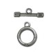 Cierre Aro Barrita de Metal Zamak Redondo 15mm