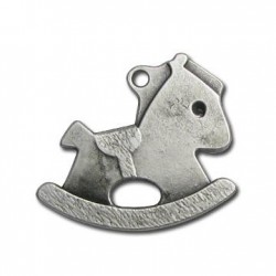 Ciondolo in Zama Cavalluccio a Dondolo 33x31mm