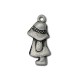 Zamak Pendant Girl 11x25mm