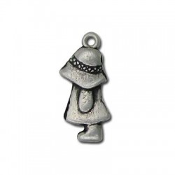 Colgante de Metal Zamak Niña 25x11mm