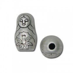 Passant Poupée Russe en Métal/Zamac, 14x28 (Ø 4mm)