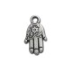 Zamak Charm Hamsa Hand (Fatima) 12x22mm
