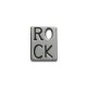 Μεταλλικό Ζάμακ Χυτό Μοτίφ 'Rock' 19x14mm