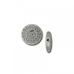 Zamak Bead Flattened 13mm Ø1mm