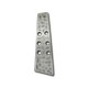 Chapa de Metal Zamak Curvada con 6 Agujeros 10x32mm