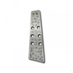 Petite Barre Arquée avec 4 Trous en Métal/Zamac, 10x32mm
