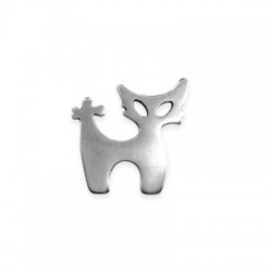 Zamak Pendant Cat 22x25mm