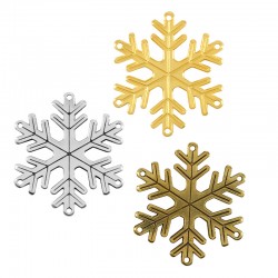 Zamak Pendant Snowflake 25mm