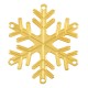 Colgante de Metal Zamak Copo de Nieve 25mm