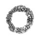 Colgante de Metal Zamak Guirnalda Anilla con Flores 80mm