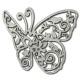 Colgante de Metal Zamak Mariposa 70mm