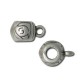 Zamak Slider Bail 7x11mm Ø3.5mm