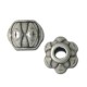 Μεταλλική Ζάμακ Χυτή Χάντρα με Σχέδια 9.5x8mm Ø3mm