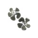 Zamak Bead Cap Flower 20mm Ø2mm