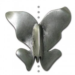 Pasador de Metal Zamak Mariposa 40x35mm (Ø2.4mm)