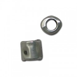 Passant Tube en Métal/Zamac, 7mm (Ø 4mm)