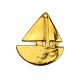 Zamak Pendant Sailing Boat 50x43mm