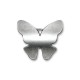 Pendentif Papillon en Métal/Zamac, 40x35mm