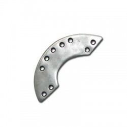 Intercalaire Hemicycle avec 9 Trous en Métal/Zamac, 43x16mm