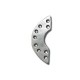 Intercalaire Hemicycle avec 9 Trous en Métal/Zamac, 32x13mm