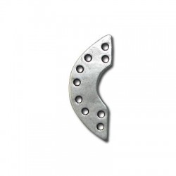 Intercalaire Hemicycle avec 9 Trous en Métal/Zamac, 32x13mm