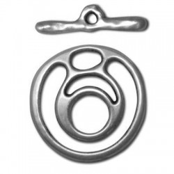 Zamak Toggle Clasp Round 35mm