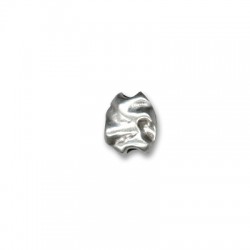 Zamak Irregular Bead Flattened 11x13mm Ø2.7mm