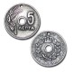 Zamak Charm Old Greek Coin 5 Cents 18mm Ø2.8mm
