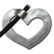 Colgante de Metal Zamak Corazón 50x40mm