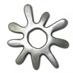 Pendentif Soleil en Métal/Zamac, 37mm