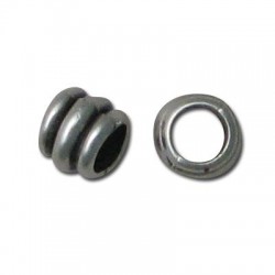 Zamak Bead Tube 8x5.8x5mm Ø4.5mm