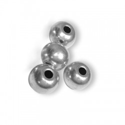 Zamak Bead Round 12x10.3mm Ø3.2mm