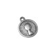 Colgante de Metal Zamak Moneda Libra Esterlina Reina 13mm