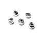 Distanziatore in Metallo Zama Perlina Irregolare 6.3x4.5mm (Ø 1.4mm)