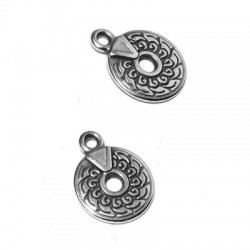 Breloque Ronde en Zamak 11 mm