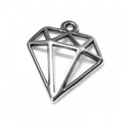 Colgante de Metal Zamak Diamante 16mm