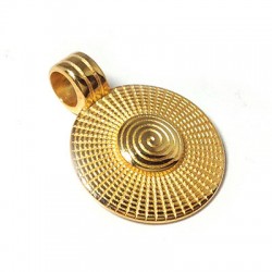 Breloque Ronde en Métal/Zamak 23mm