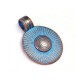 Colgante de Metal Zamak Redondo con Espiral 23mm