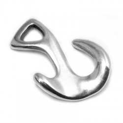 Colgante/Cierre de Metal Zamak Ancla Artistica 24x32mm