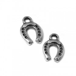 Colgante de Metal Zamak Herradura 9x10mm